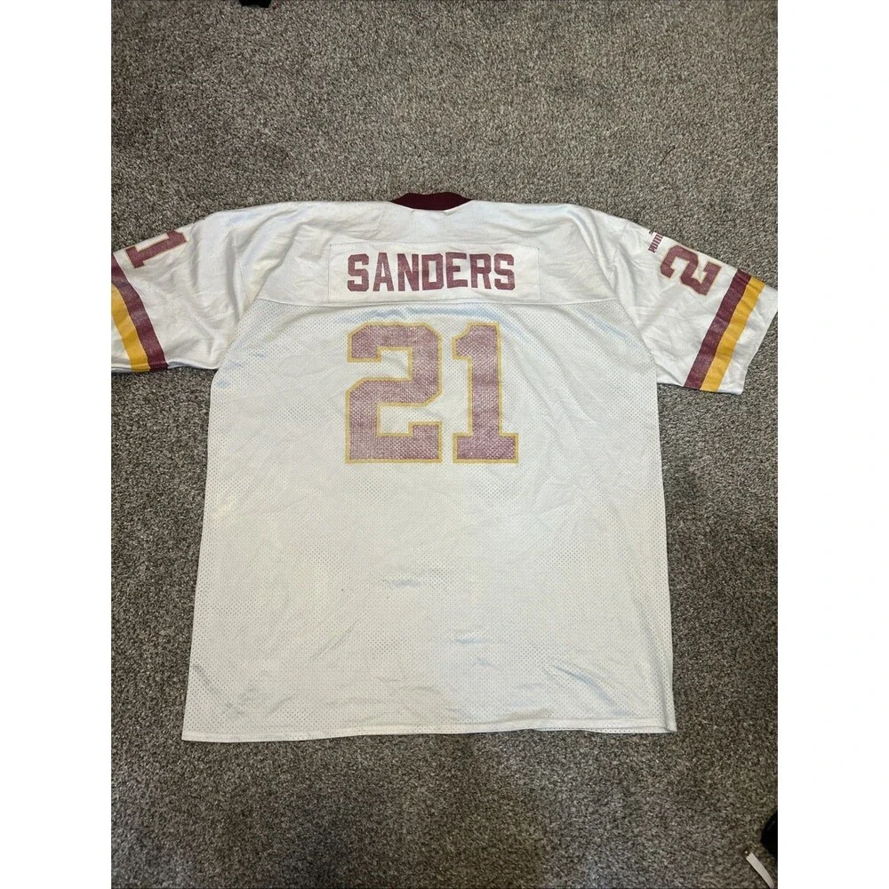 Vintage Deion Sanders Washington Redskins Puma Jersey Commanders Sz 2XL Rare